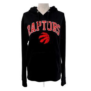 New with Tag Men’s NBA Toronto Raptors Basketball Black Red Hoodie Pullover M
